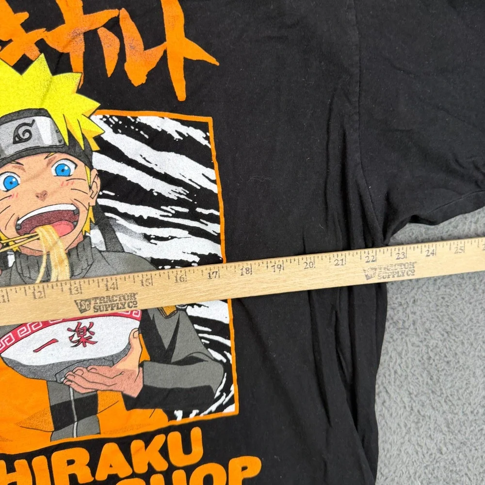 Naruto Shippuden Ichiraku Ramen Shop Graphic T-Shirt Black Kids XL 14-16 Viz